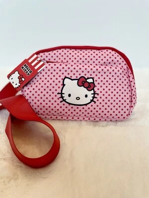 Riñonera Hello Kitty Cinturón Bandolera Rosa Rojo Lunares Bioworld NUEVO Foto 1 de 4
