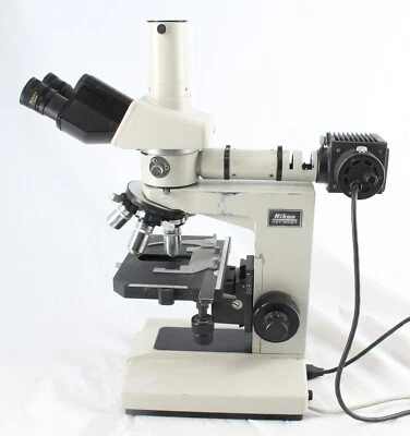Тринокулярный микроскоп Nikon Optiphot Reflected EPI Nomarski DIC 5x 10x 20x 40x - Изображение 1 из 4