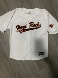 Camiseta de béisbol vintage Hard Rock Café Baltimore para hombre grande blanca bordada - Imagen 1 de 10