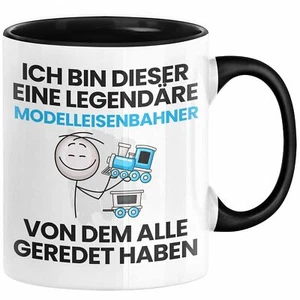Modelleisenbahner Geschenk Tasse Lustige Geschenkidee Geburtstag für Modelleisen - Bild 1 von 49