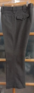 Vintage Western Slacks 70s Lee Frontier Gray Boot Cut Great Pockets/ Beltloops - Picture 1 of 9