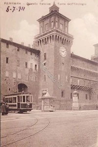 Cartolina - Ferrara - Castello Estense - Torre dell'Orologio - 1900 ca. - Picture 1 of 1