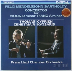 ZEHETMAIR KATSARIS MENDELSSOHN VIOLIN & PIANO CONCERTOS TELDEC ED1 DIGITAL LP NM - Picture 1 of 3