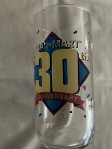 Walmart 30th Anniversary-Drinking Glass/Tumbler-Classic Coca-Cola Logo - Picture 1 of 4