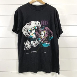 Vintage Mighty Ducks Shirt Mens Large NHL Hockey Disney Nutmeg Mills 90s Tee - Picture 1 of 10