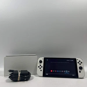 Nintendo Switch OLED Video Game Console HEG-001 Black/White - Picture 1 of 20