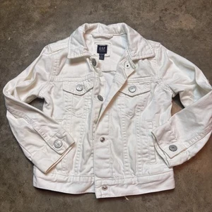 Jean Jacket white little girls baby gap XS - Picture 1 of 3