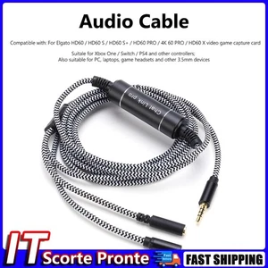 Cavo adattatore audio maschio femmina da 3,5 mm per Elgato HD60 S+ HD60 Pro NS S - Photo 1/12