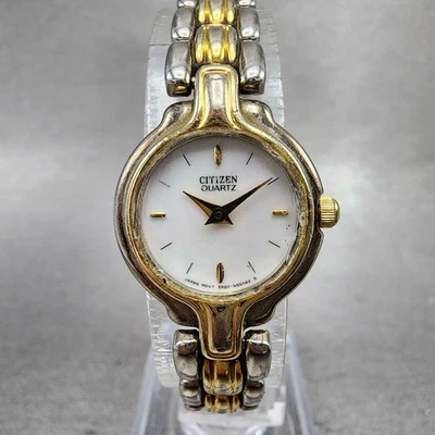 Reloj Citizen Mujer 20mm Cuadrante MOP Dos Tonos Redondo 5920-S57308 Batería Nueva Foto 1 de 4