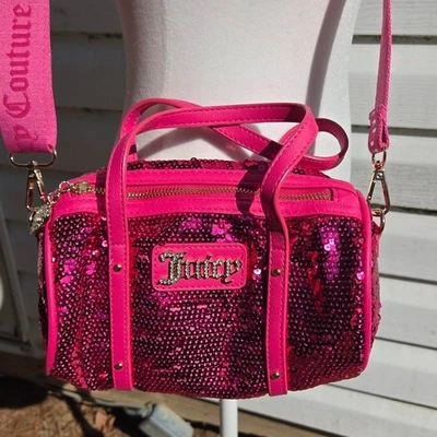 uicy Couture hot pink queen of everything mini barrel bag/purse - Image 1 of 4