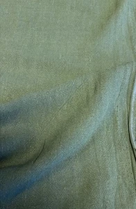 Tela caqui verde flaco 60 % lino 40 % bambú. Se vende por metro - Imagen 1 de 3