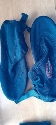 water sport shoes, black, sticky loop and hook fastening. Osprey - Image 1 of 4