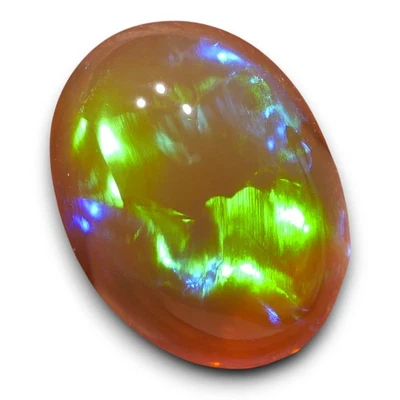 Dunkler Welo Opal aus Äthiopien Edelopal Edelstein Schmuck Cabochon - Bild 1 von 4