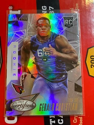 2015 Certified Mirror Silver Rookie Gerald Christian #1146. SP #d/499 V179 - Image 1 of 2