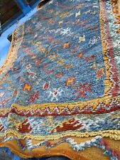 Vintage Geometric Tribal Moroccan Oriental Area Rug Carpet 3'6"x 8'