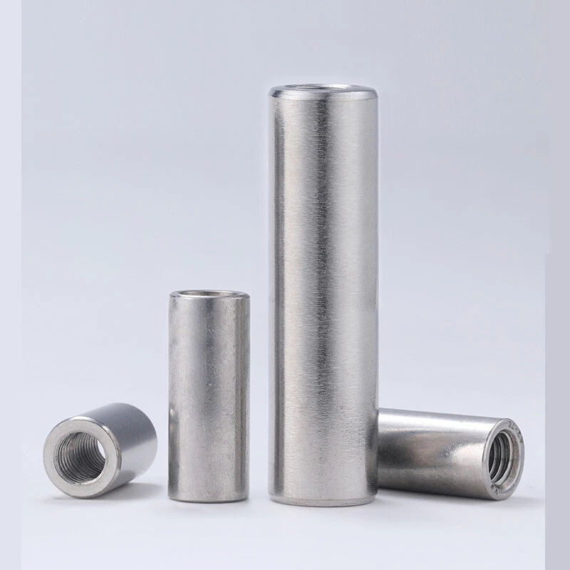 M8-M16 Gewindemuffen Edelstahl A2 Rund Verbindungsmutter Langmutter Gewindehülse - Bild 1 von 4
