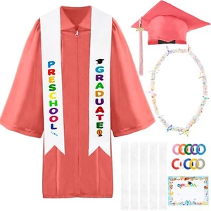 Unisex Kindergarten Graduation Gown Cap Tassel Stole Set Preschool Graduation... - Picture 1 of 7