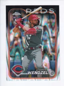 2024 Topps Chrome Update #USC83 DAVIS WENDZEL RC Reds RAYWAVE REFRACTOR Rookie - Foto 1 di 2