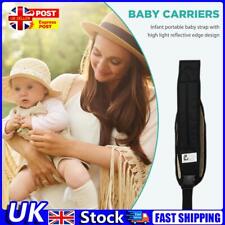 Portable Infant Carrier Toddler Wrap Mother Front Carry Baby Slings (Black) UK