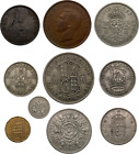 LOT GREAT BRITAIN RANDOM 10 DIFFERENT OLD COINS