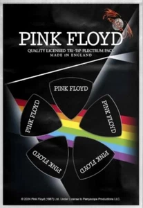 Pink floyd Set Di 5 Tri-Tip Plettri Confezione - Picture 1 of 1