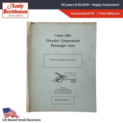 1963 Chrysler Plymouth Dodge Auto E Camion Servizio Regolatori E Alternatore. - Immagine 1 di 4