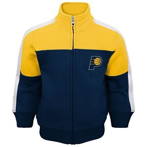 Outerstuff Indiana Pacers NBA Toddlers Rebound Jacket & Pant Set, Blue/Yellow