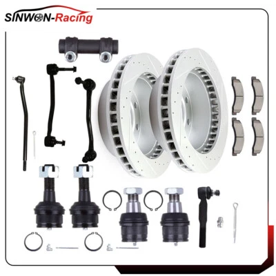 For 2000-2004 Ford F-350 Super Duty Ball Joint Brake Rotors Ceramic Brake Pads - Image 1 of 4