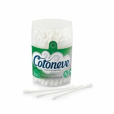 24 Conf. (2400 Cotton Fioc Orecchie)Cotoneve Bastoncini Cotonati Fiocchi Cotone