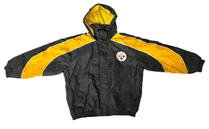 Vintage Jeff Hamilton Pro Sport NFL Football Steelers Adult Size XL Coat Jacket - Picture 1 of 7