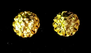 Genuine Versace Gold Lion Head Cufflinks Large 17mm Exquisite - Picture 1 of 1
