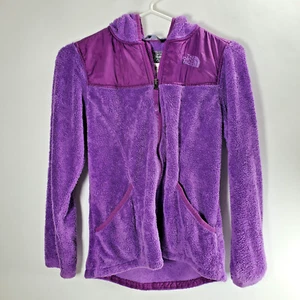 The North Face Girls Oso Hoodie Large 14/16 Purple Zip Up - Picture 1 of 5