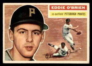 1956 Topps Baseball #116 Eddie O'Brien VG (white back) *e1