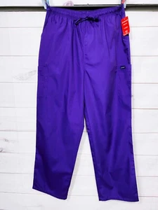 Dagacci Unisex Scrub Pants Size 2XL Purple Elastic Waist Pockets - Picture 1 of 8