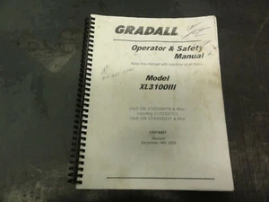 Gradall XL3100III Bagger Bediener- & Sicherheitshandbuch - Bild 1 von 8