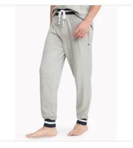 Tommy Hilfiger Men's Tapered Ribbed Jogger Pants GRAY MEDIUM - Picture 1 of 1