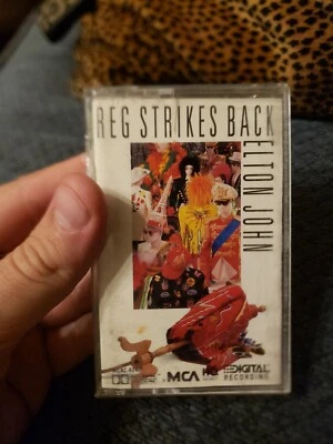 Elton John Reg Strikes Back Cassette 1988 Happenstance MCA Rock Rocketman Tape - Image 1 of 4