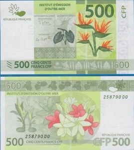 French Pacific Territories 500 Francs Polynesia P 5b ND 2014 UNC ( P 5 b ) - Picture 1 of 1