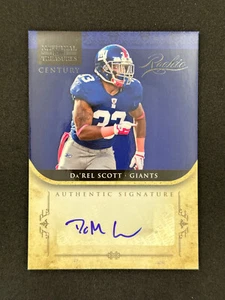 2011 National Treasures Rookie Signature Auto Black #228 Da'Rel Scott RC /25 NY - Picture 1 of 2