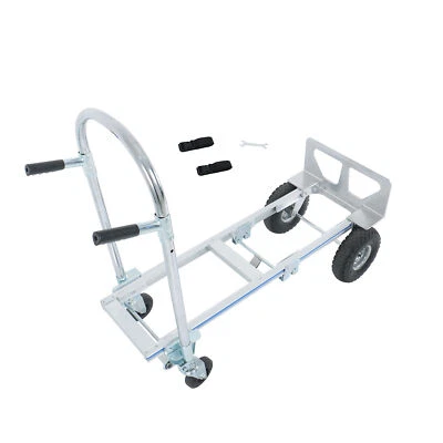 1000 Lbs Aluminum Hand Truck 2 in 1 Heavy Duty Convertible Folding Dolly Cart - Image 1 of 4