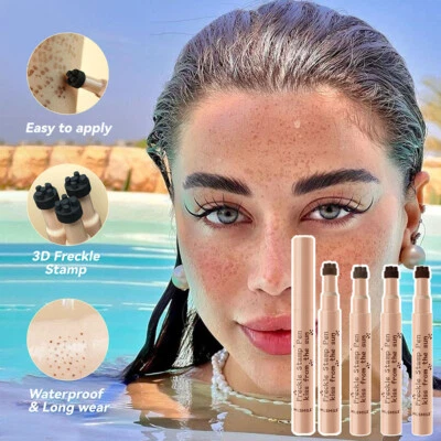 Freckle Pen Simulation Fake Spot Waterproof Natural Lasting Face Dot Spot Pen  ^ - Image 1 of 4