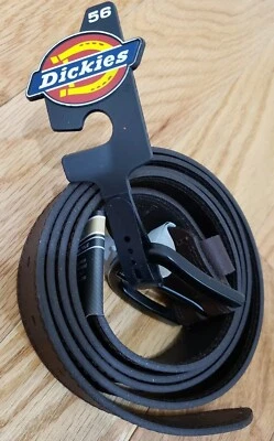 Genuine Dickies Belt Metal Buckle Casual Leather Durable Plus Size Perfect Fit - Image 1 of 4