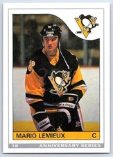 1992-93 O-Pee-Chee 25th Anniversary ! Mario Lemieux Rookie Pittsburgh Penguins