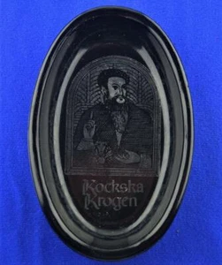 VINTAGE KOCKSKA KROGEN MALMO SWEDEN ADVERTISEMENT DISH ASHTRAY TOBACCIANA - Picture 1 of 1