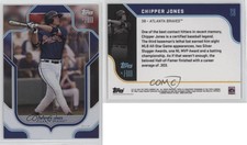 2023 Topps X J-Rod Rainbow Foil /99 Chipper Jones #28 HOF