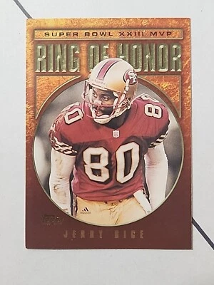 Jerry Rice- 2002 Topps Football Ring of Honor Insert Card #JR23 SBXXIII MVP - Image 1 of 2