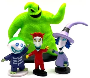 NIGHTMARE BEFORE CHRISTMAS 4 Figuren Spielset DISNEY PVC SPIELZEUG Lock SHOCK Oogie! - Bild 1 von 1