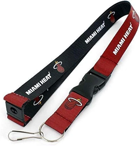 Miami Heat Two Tone Lanyard Keychains Cover
