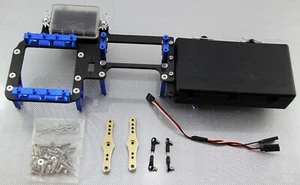 Servos de dirección doble de carbono GTB conversión con caja de batería grande para LOSI 5IVE T - Imagen 1 de 3