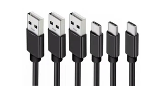 3x OEM USB-A Cable Type C Fast Charger For Samsung Galaxy S8 S9 S10 Plus Note  - Picture 1 of 8